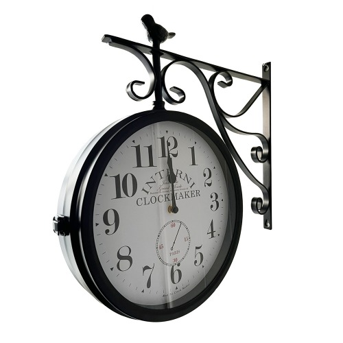 両面電波掛け時計 manbo-ana